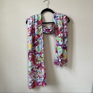 Lightweight Floral Scarf